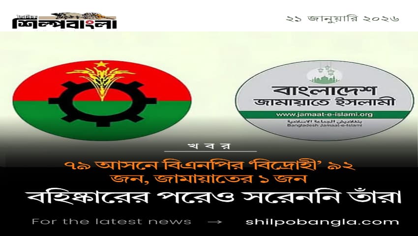৭৯ আসনে বিএনপির ‘বিদ্রোহী’ ৯২ জন, জামায়াতের ১ জন