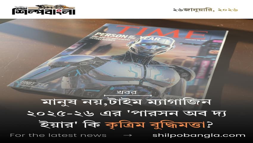 মানুষ নয়, টাইম ম্যাগাজিনে ২০২৫–২৬ এর ‘পারসন অব দ্য ইয়ার’ কি কৃত্রিম বুদ্ধিমত্তা?