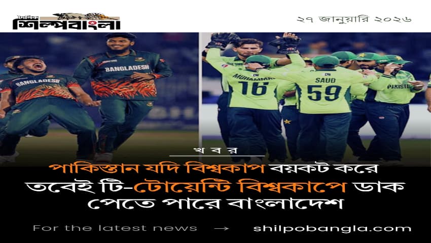 পাকিস্তান যদি বিশ্বকাপ বয়কট করে তবেই টি-টোয়েন্টি বিশ্বকাপে ডাক পেতে পারে বাংলাদেশ